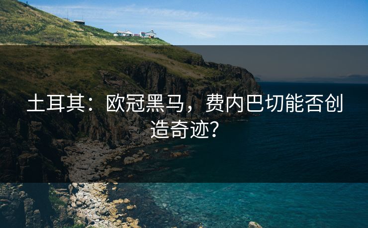 土耳其：欧冠黑马，费内巴切能否创造奇迹？